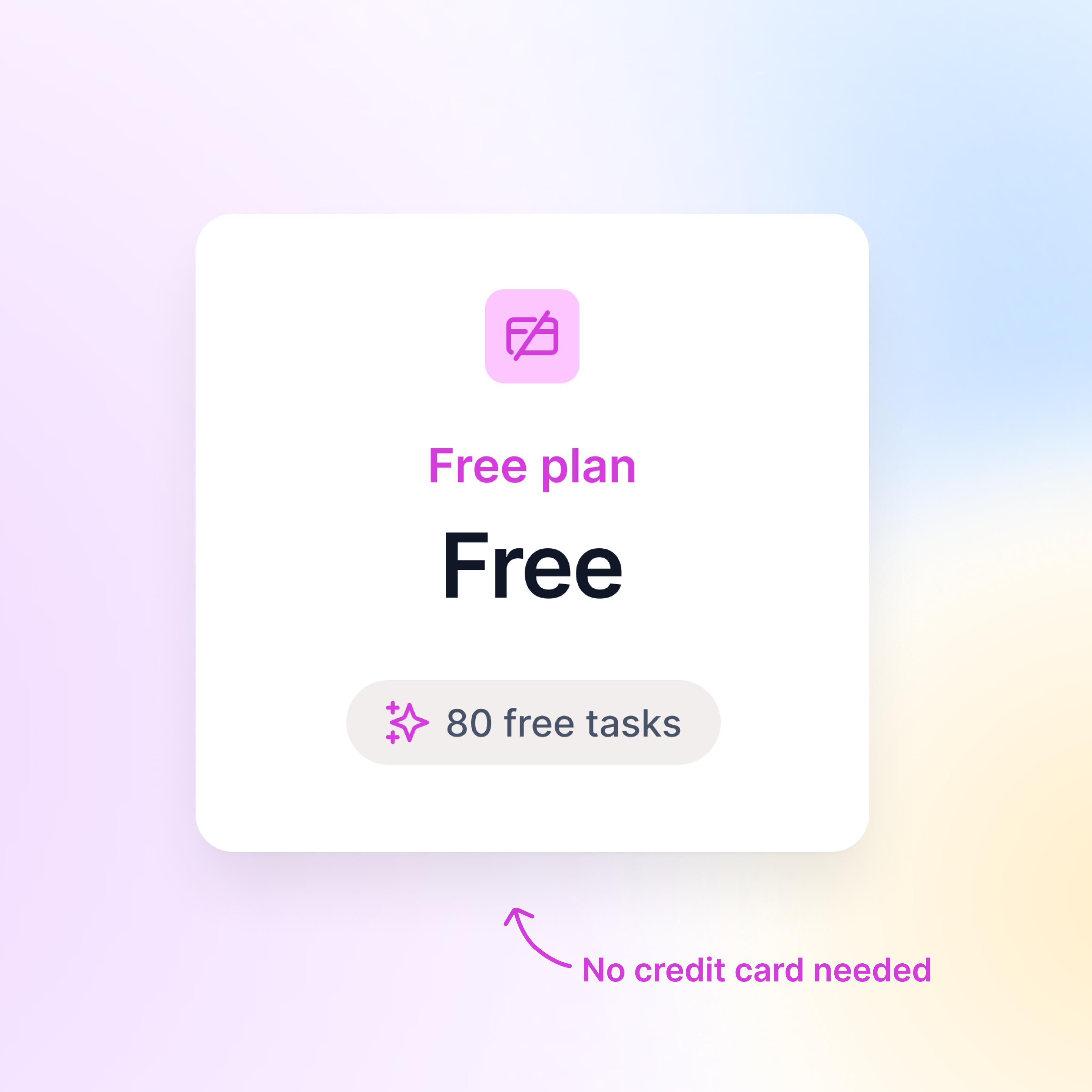 Free Plan Infographic